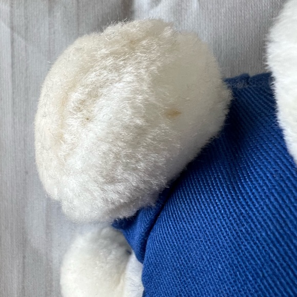 Vintage Hello Kitty 6 inch plush stuffed animal 1983 ‘83 blue overalls CBS toys - Picture 5 of 12